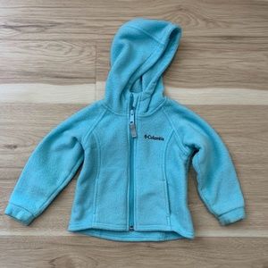Cozy Columbia Fleece  Full Zip Hooded Sweatshirt 18Mo